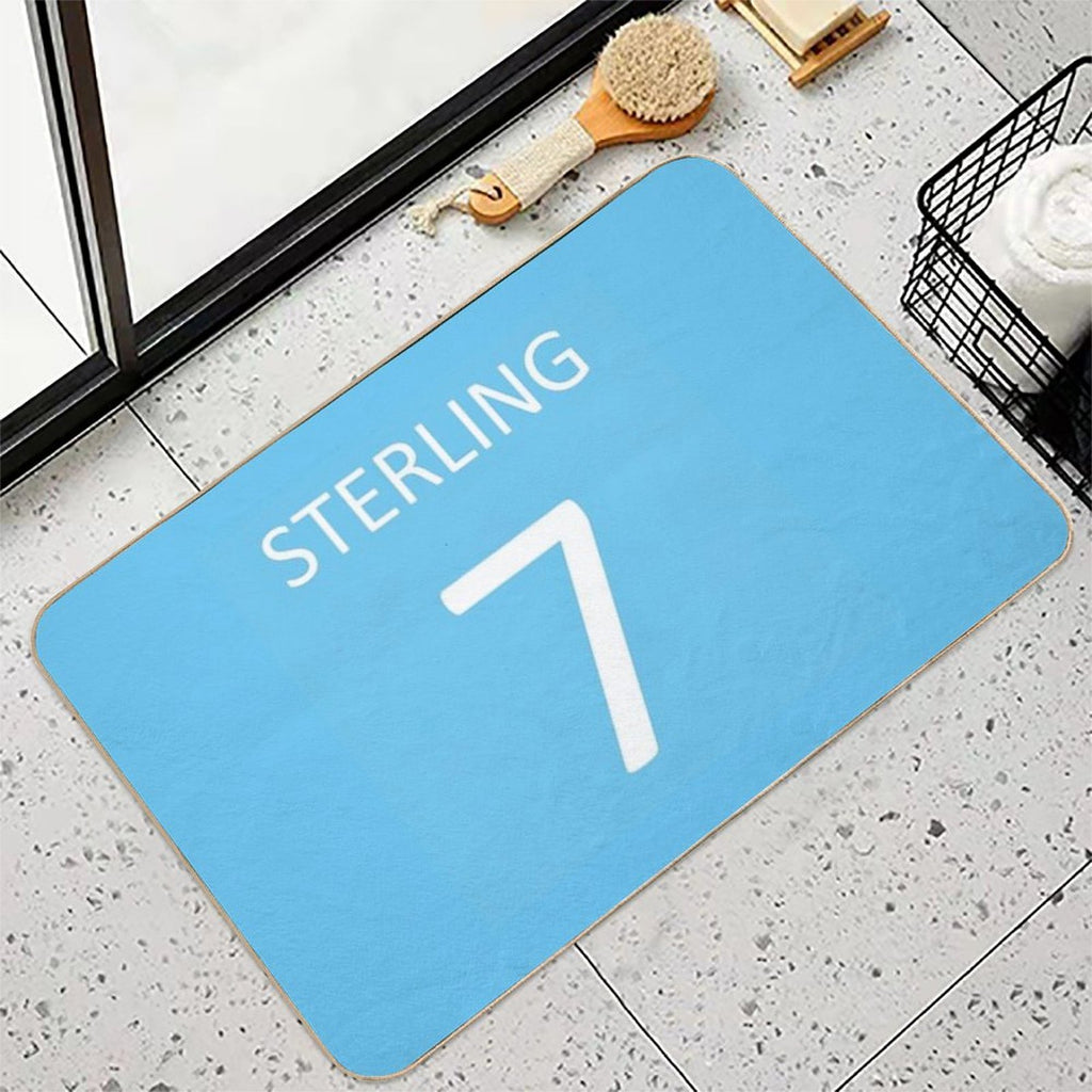 Raheem Sterling Manchester City  Stain-Proof Bath Mat