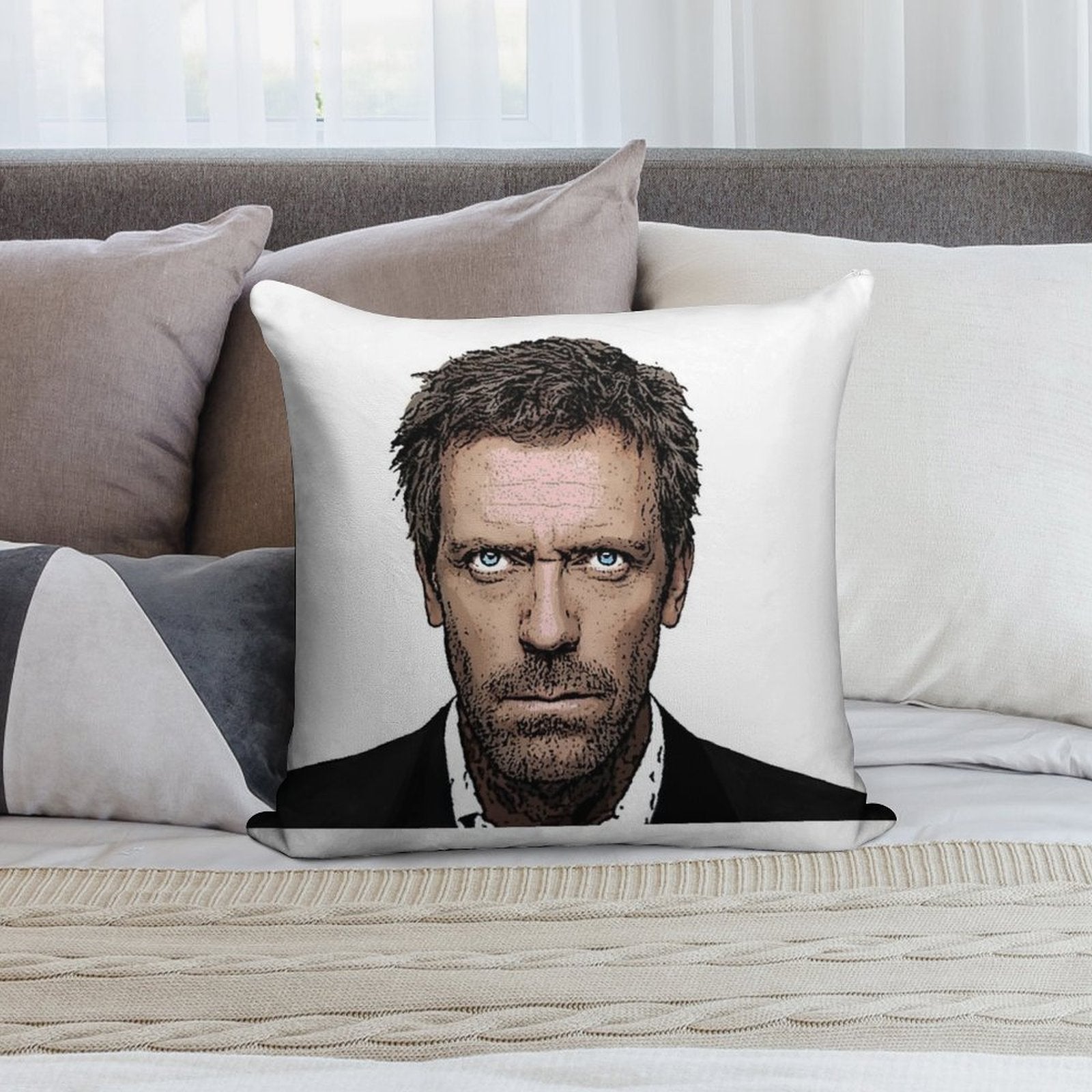 House Soft Bedroom Essential Throw Pillow