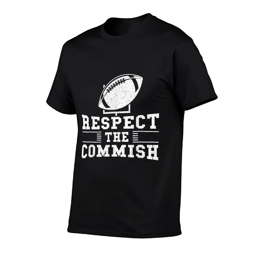 Respect The Commish - Fantasy Football Game Day Gift  Vintage-inspired T-Shirt