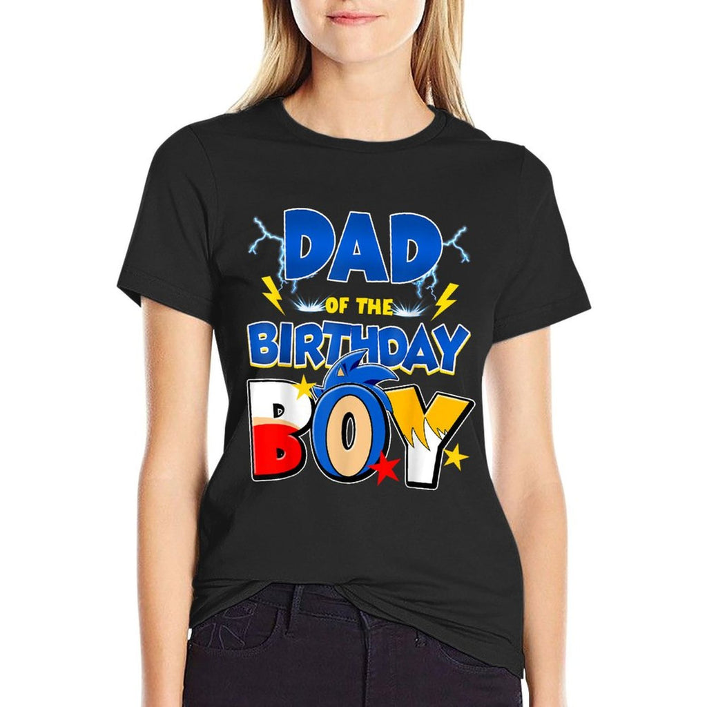 Dad Of The Birthday Boy Family Matching Party Video Game  Summer-ready Fabric T-Shirt