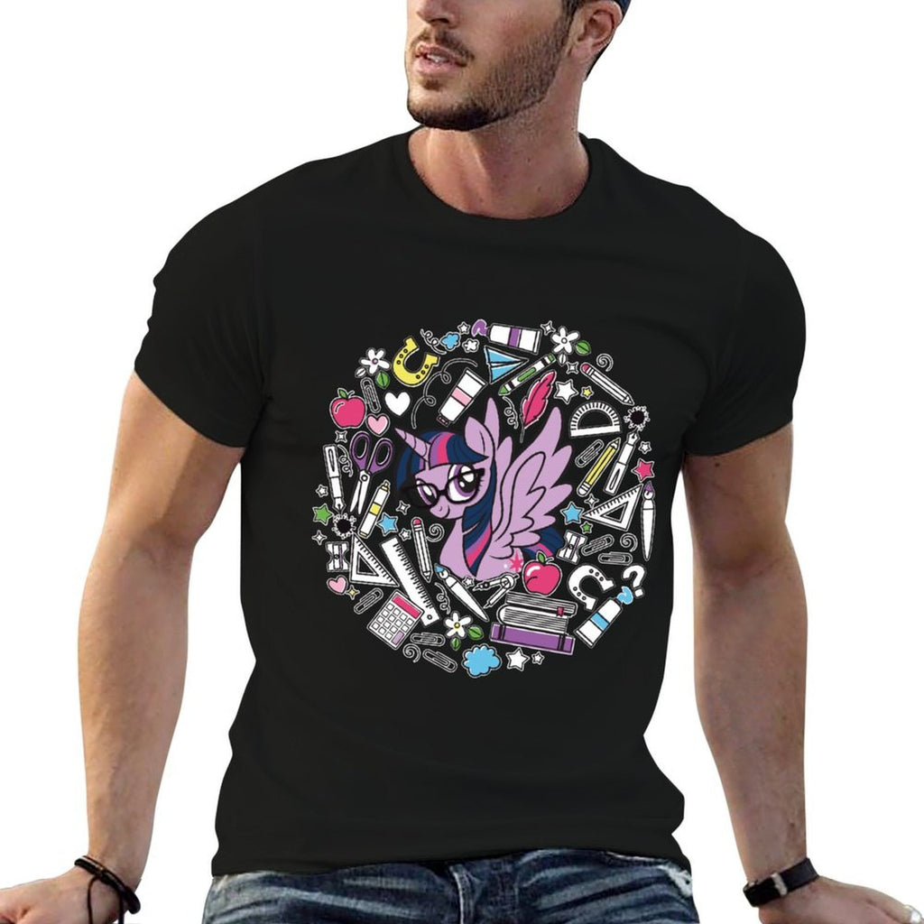 Twilight Sparkle Ready For School  Polyester Blend T-Shirt