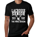 Lacrosse Senior 2025 High School Senior Night Graduation  Trendy Pattern T-Shirt