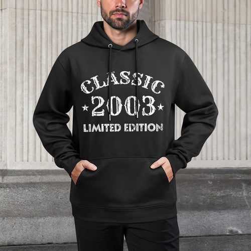 20 Years Old Classic Car 2003 Limited Edition 20th Birthday Colorfast Hoodie