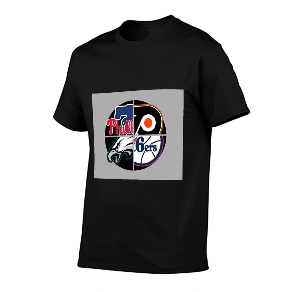 Philadelphia Sports Quad  Trendy Pattern T-Shirt