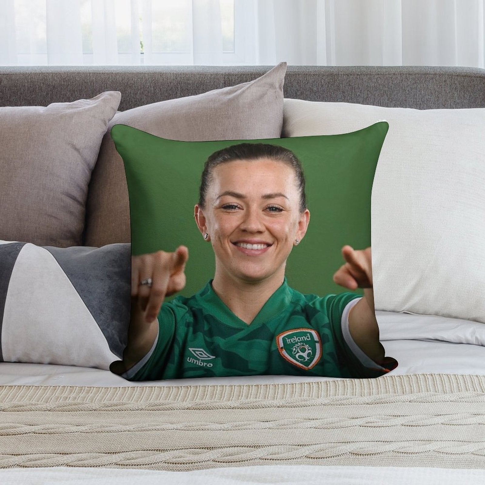 Katie McCabe Soft Warmth Comfort Throw Pillow