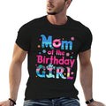 Dad And Mom Of The Birthday Girl Family Party Matching Kids  Polyester Blend T-Shirt