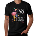 Flamingo Flamazing 40th Birthday Decorations Supplies  Relaxed-fit T-Shirt