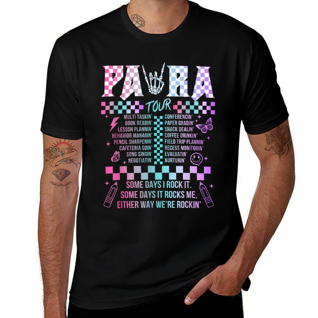 Para Some Days I Rock It Some Days It Rock Me Tour Para Life  Oversized Silhouette T-Shirt