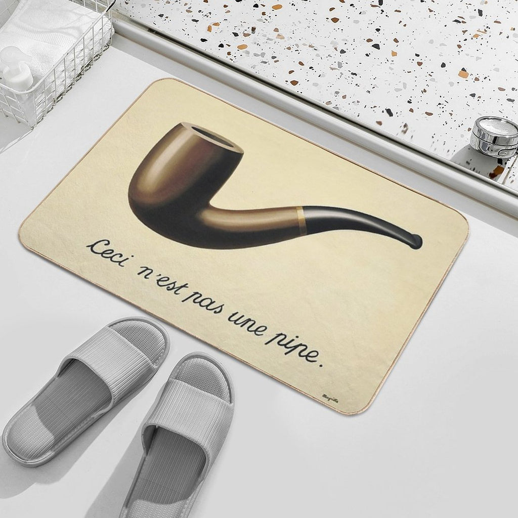 This Is Not A Pipe  Absorbent Bath Mat