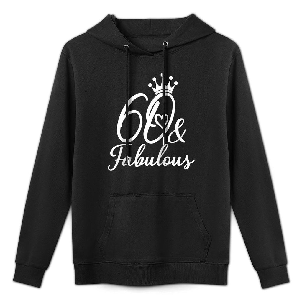 60 & Fabulous 60 Years Old Sixty For Her Women 60th Birthday Raglan Baseball Customizable Surface Hoodie