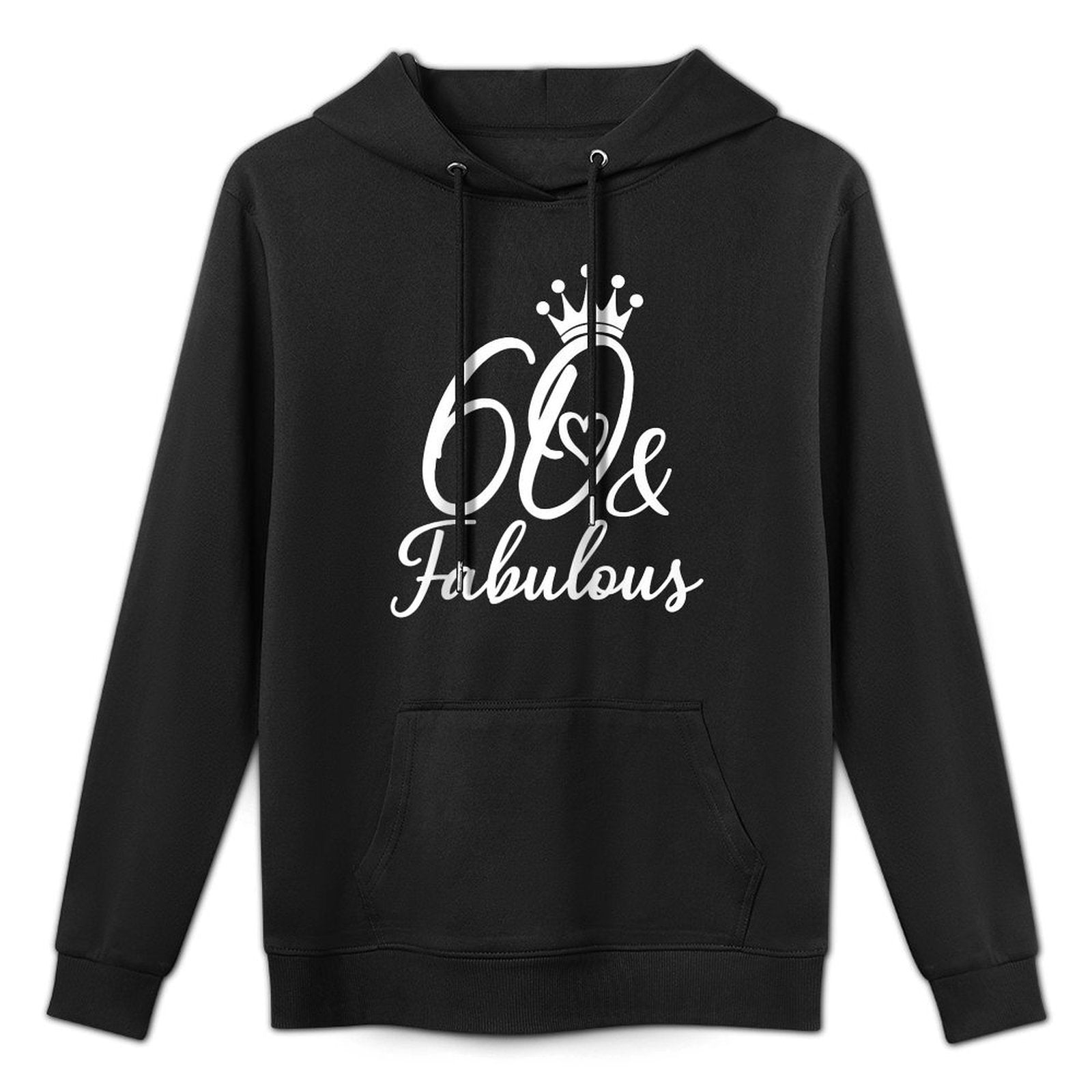 60 & Fabulous 60 Years Old Sixty For Her Women 60th Birthday Raglan Baseball Customizable Surface Hoodie