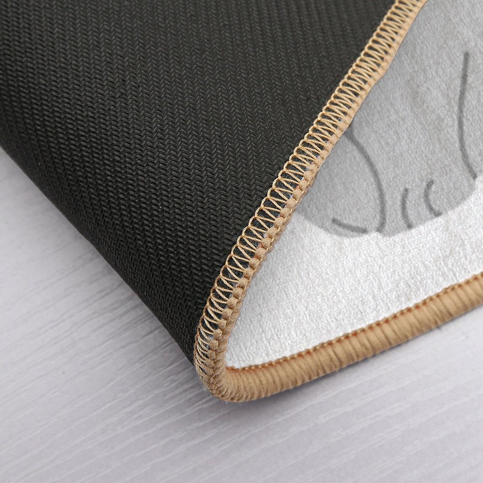 British Shorthair Cat And Paw Print  Repositionable Bath Mat