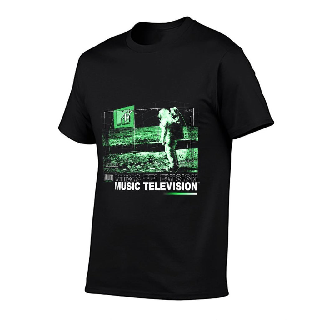 MTV Music Television Moon Man Night Vision  Slim-fit Cut T-Shirt