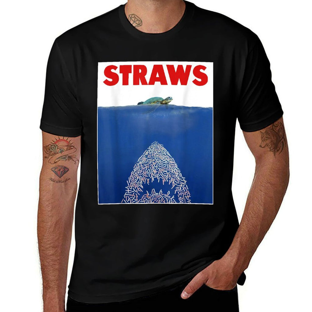 Save The Sea Turtles Conservation Gift Anti Straws  Stretchy T-Shirt