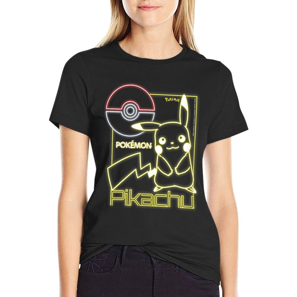Pokémon - Neon Pikachu  Easy-care T-Shirt
