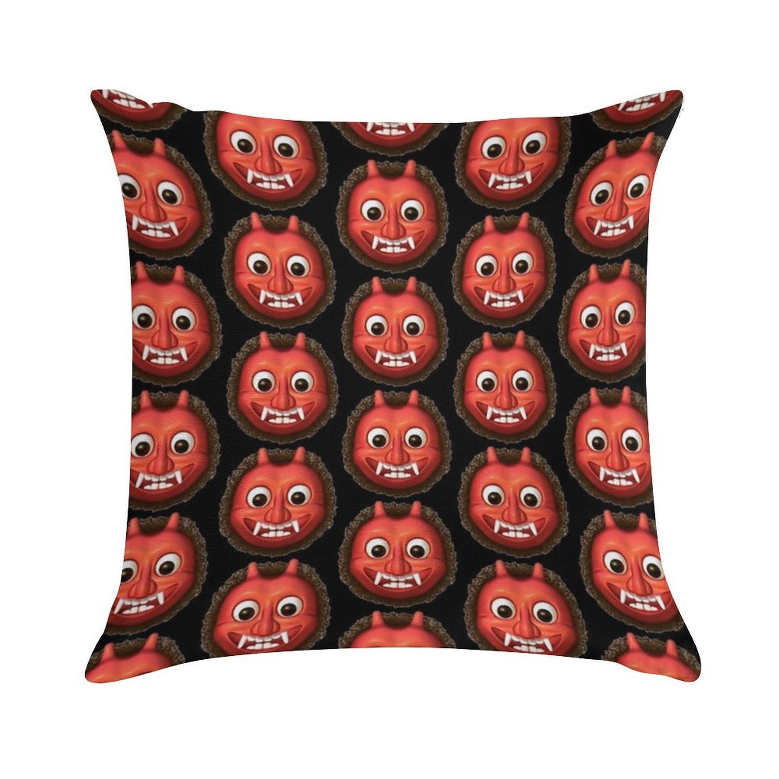 Ogre Emoji Soft Shrink-Resistant Throw Pillow