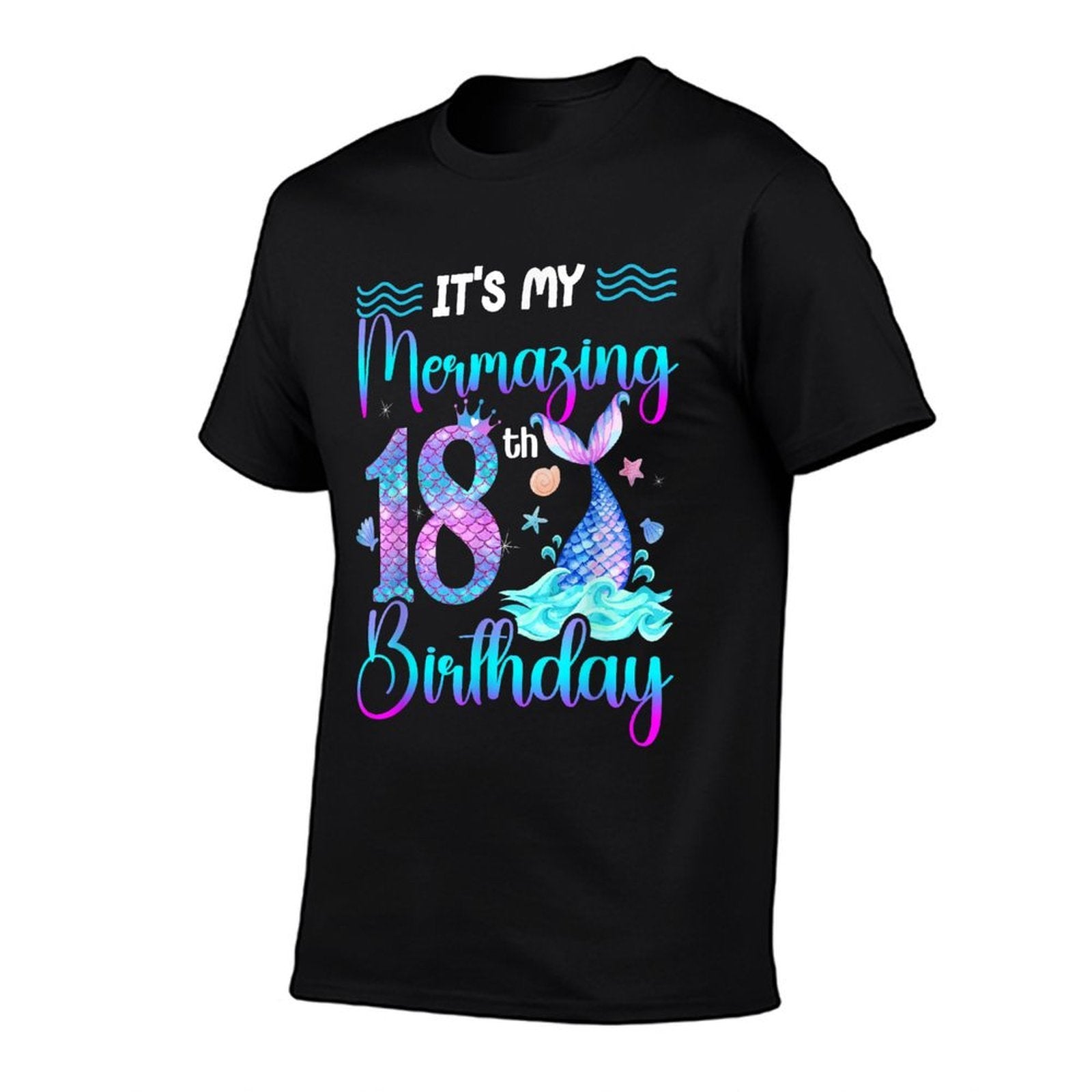 It's My Mermazing 18th Bday Party Mermaid 18 Years Old  Stretchy T-Shirt
