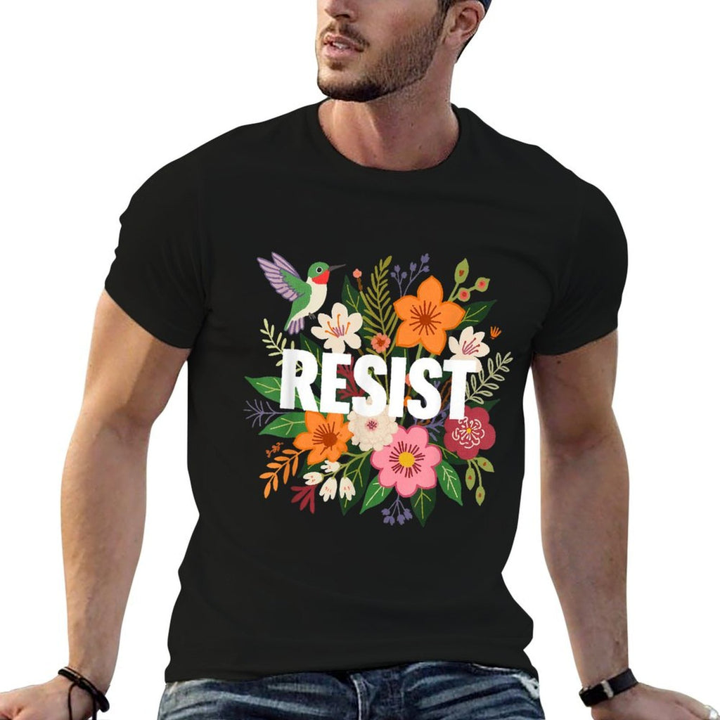 Flowers Resist  Trendy Pattern T-Shirt