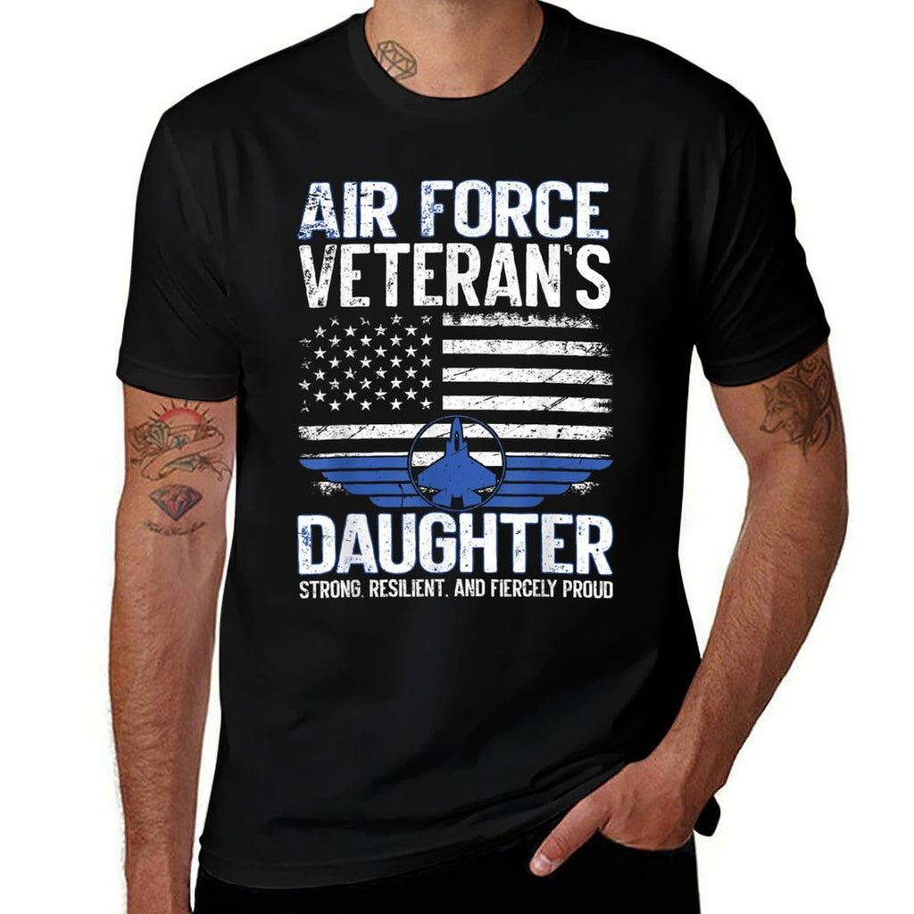 Proud Daughter Of A Air Force Veteran Daughter Veterans Day  Eco-friendly Material T-Shirt