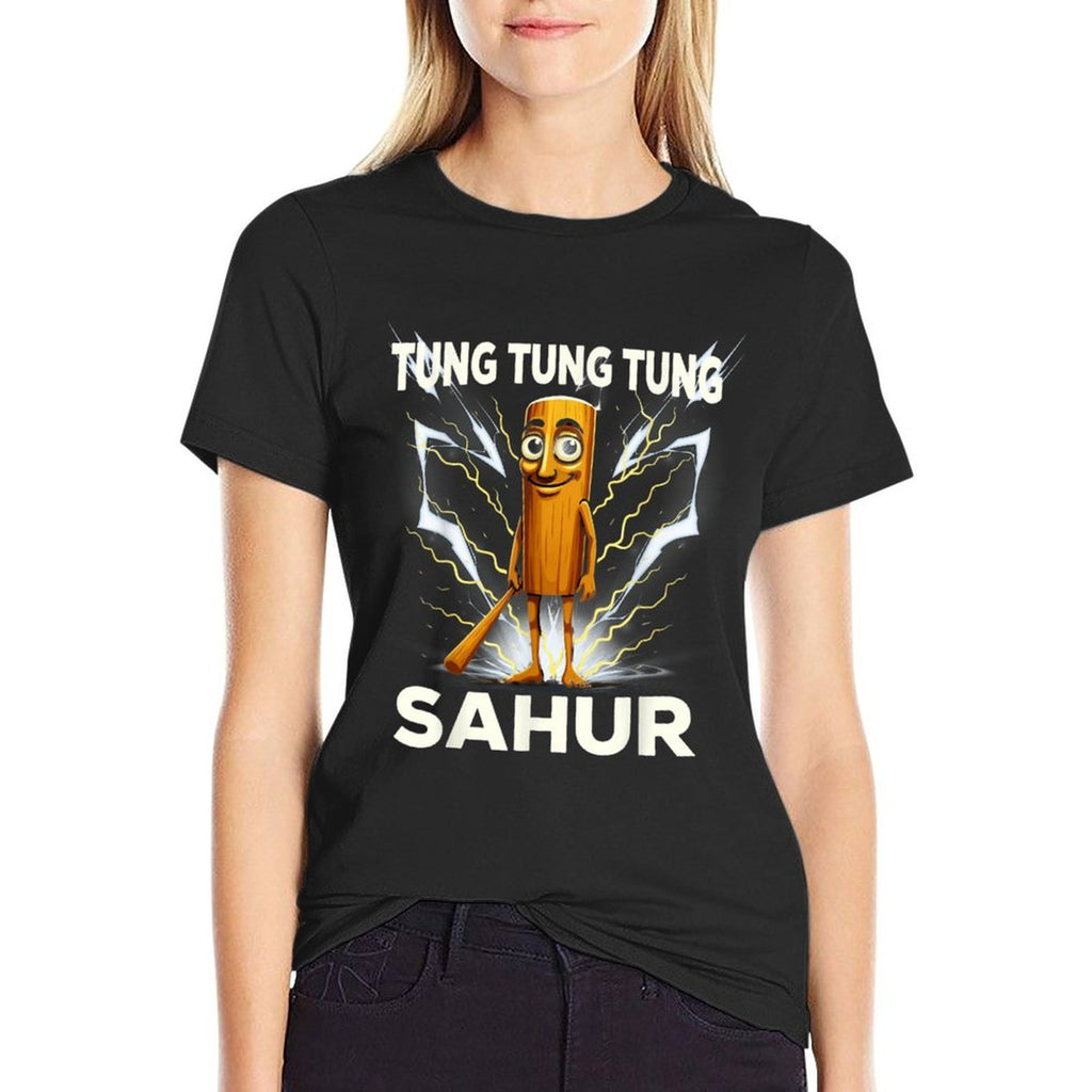 Tung Tung Tung SAHUR Italian BRAINROT Meme Funny Absurd  Odor-resistant T-Shirt