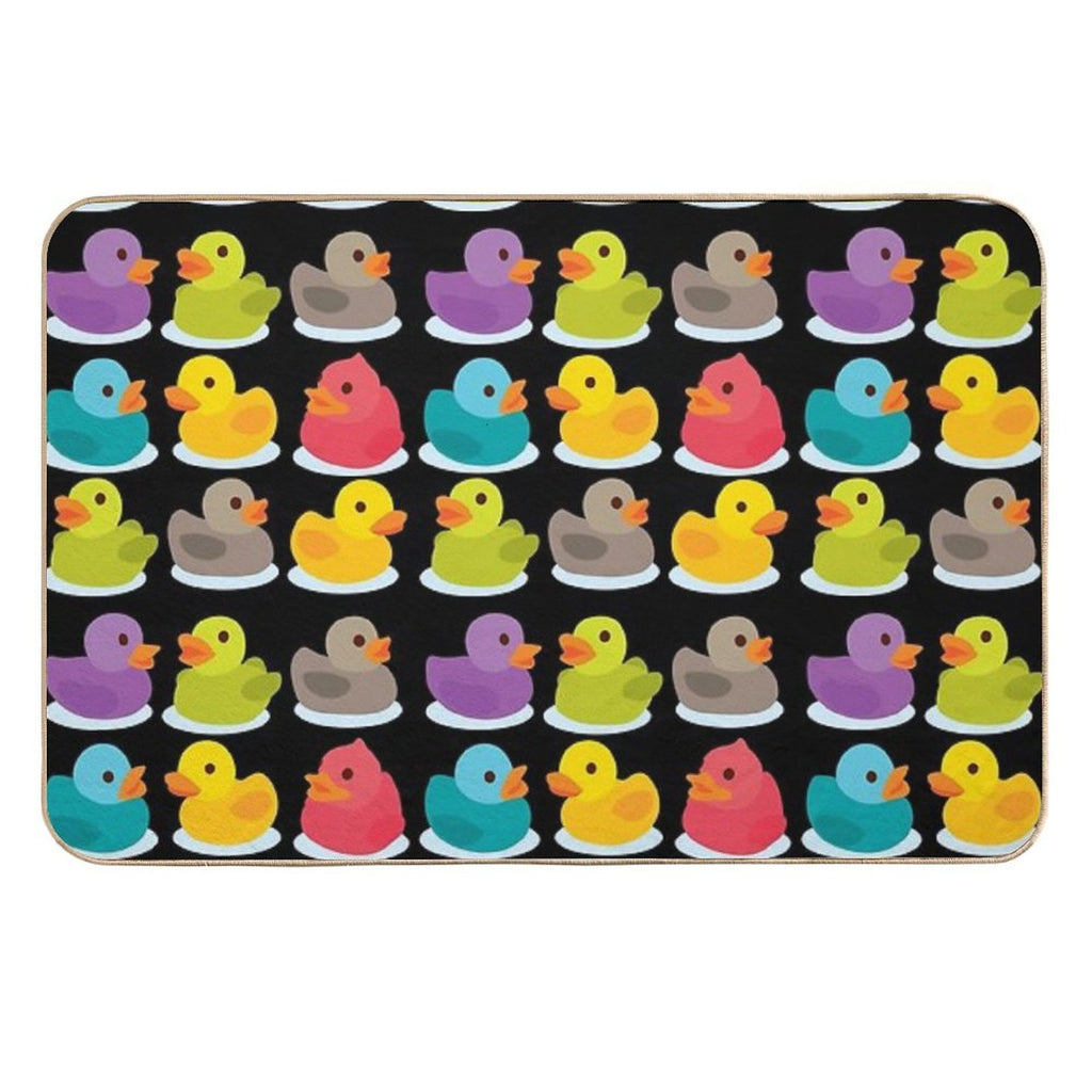 Duck Duck Go! Oh No, Ducks Everywhere!  Stain-Proof Bath Mat