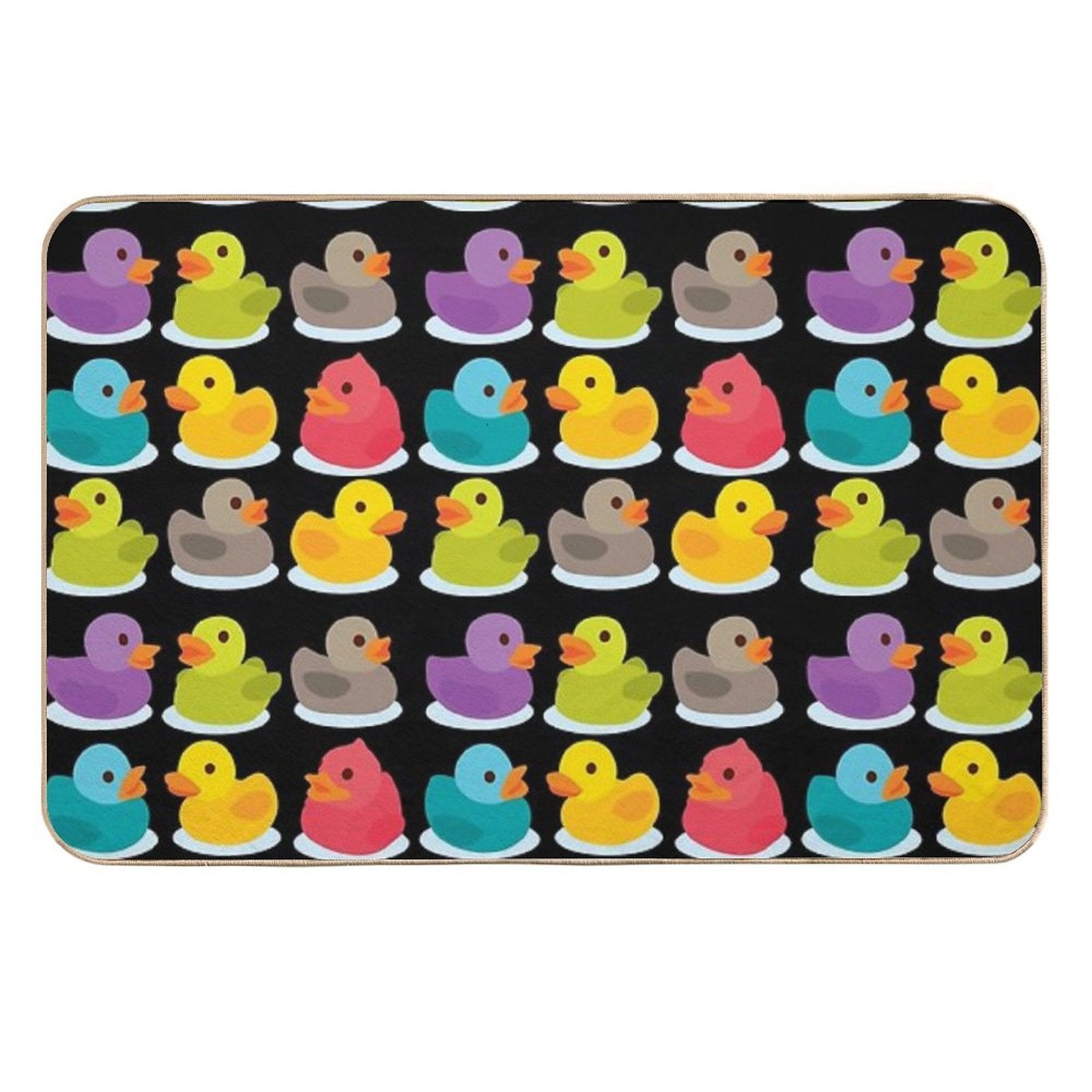 Duck Duck Go! Oh No, Ducks Everywhere!  Stain-Proof Bath Mat