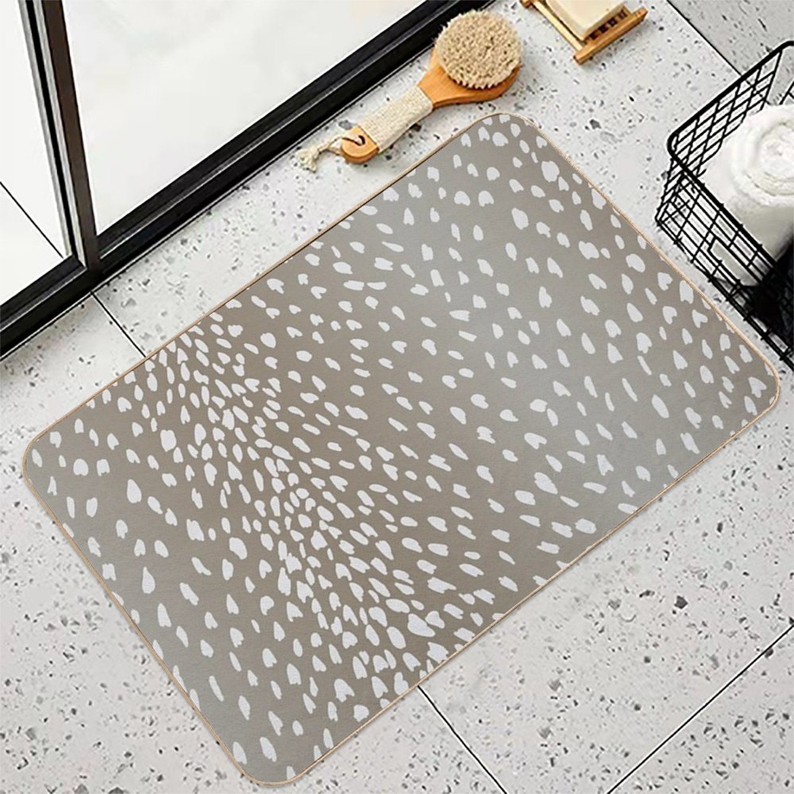 Antelope Fawn Print  Slip-Resistant Bath Mat
