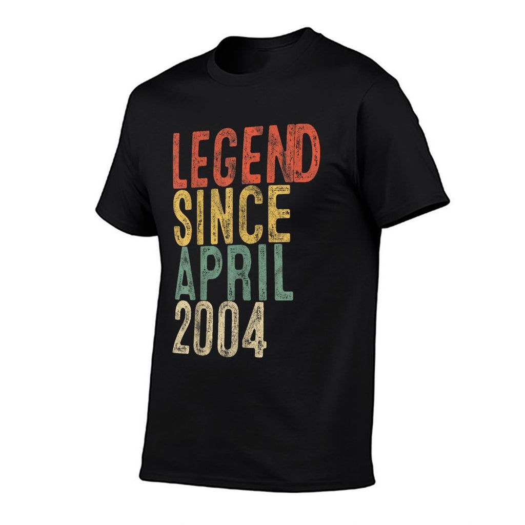 Legend 2004 21st Birthday Gifts for Men Women 21 Year Old  Fade-proof Color T-Shirt