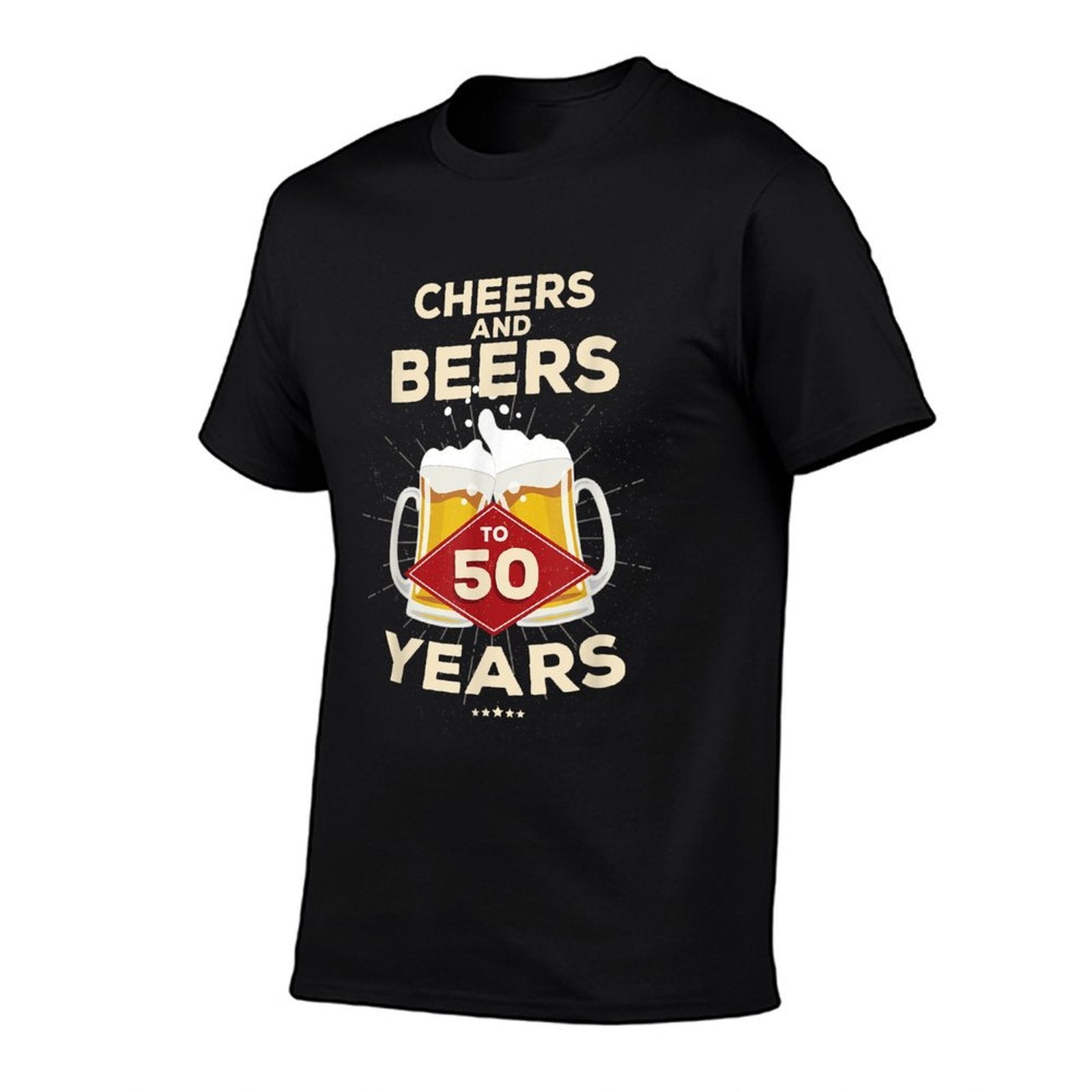 Cheers And Beers to 50 Birthday - 50th BDay Gift  Stretchy T-Shirt