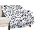 Mini Skulls Compact Throw Blanket
