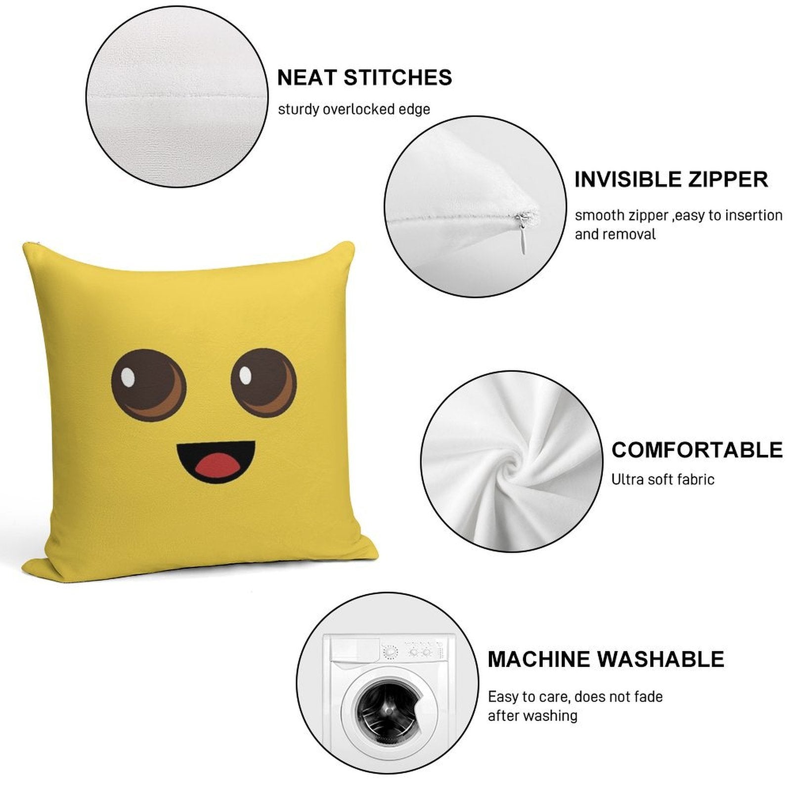 Peely Victory Royale Banana Soft Durable Construction Throw Pillow