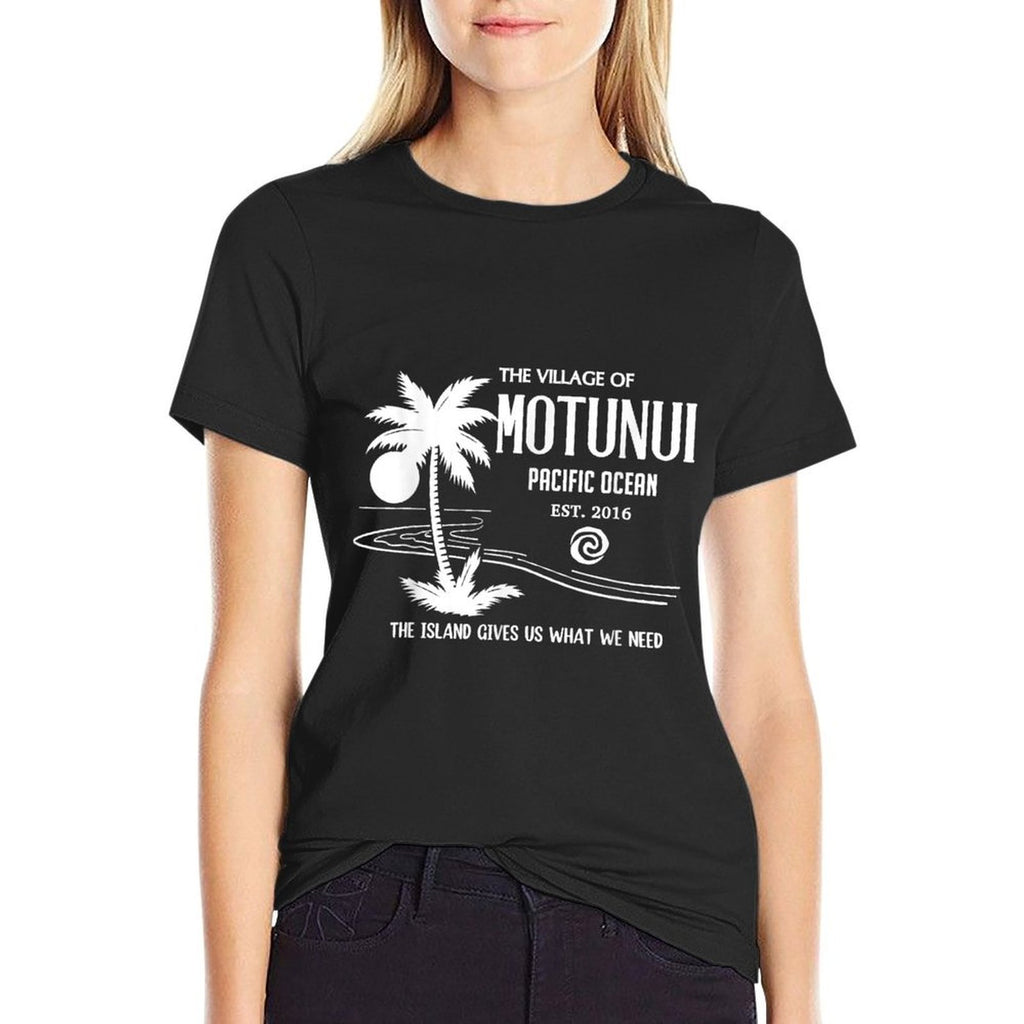 Motunui Village, The Island Gives Us What We Need, Palm Tree Comfortable T-Shirt