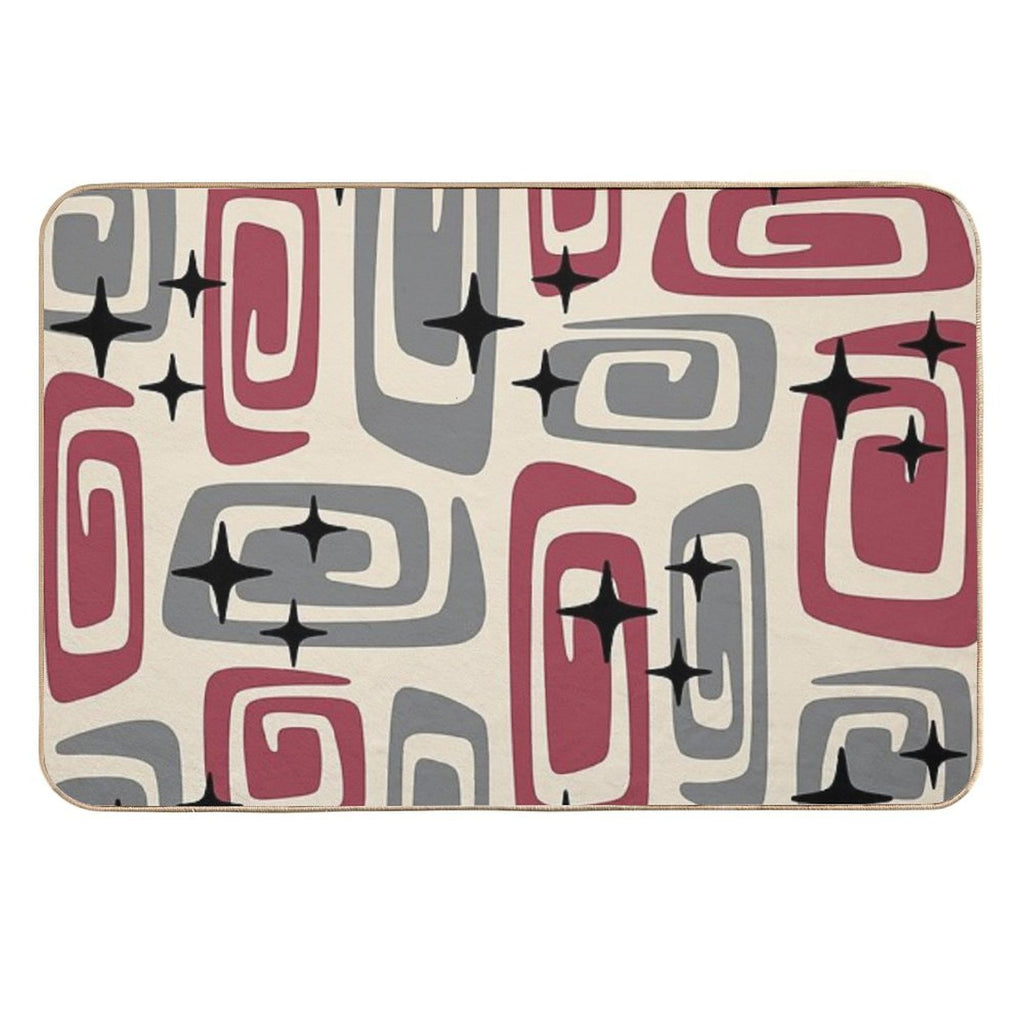 Retro Mid Century Modern Abstract 549  Stain-Proof Bath Mat
