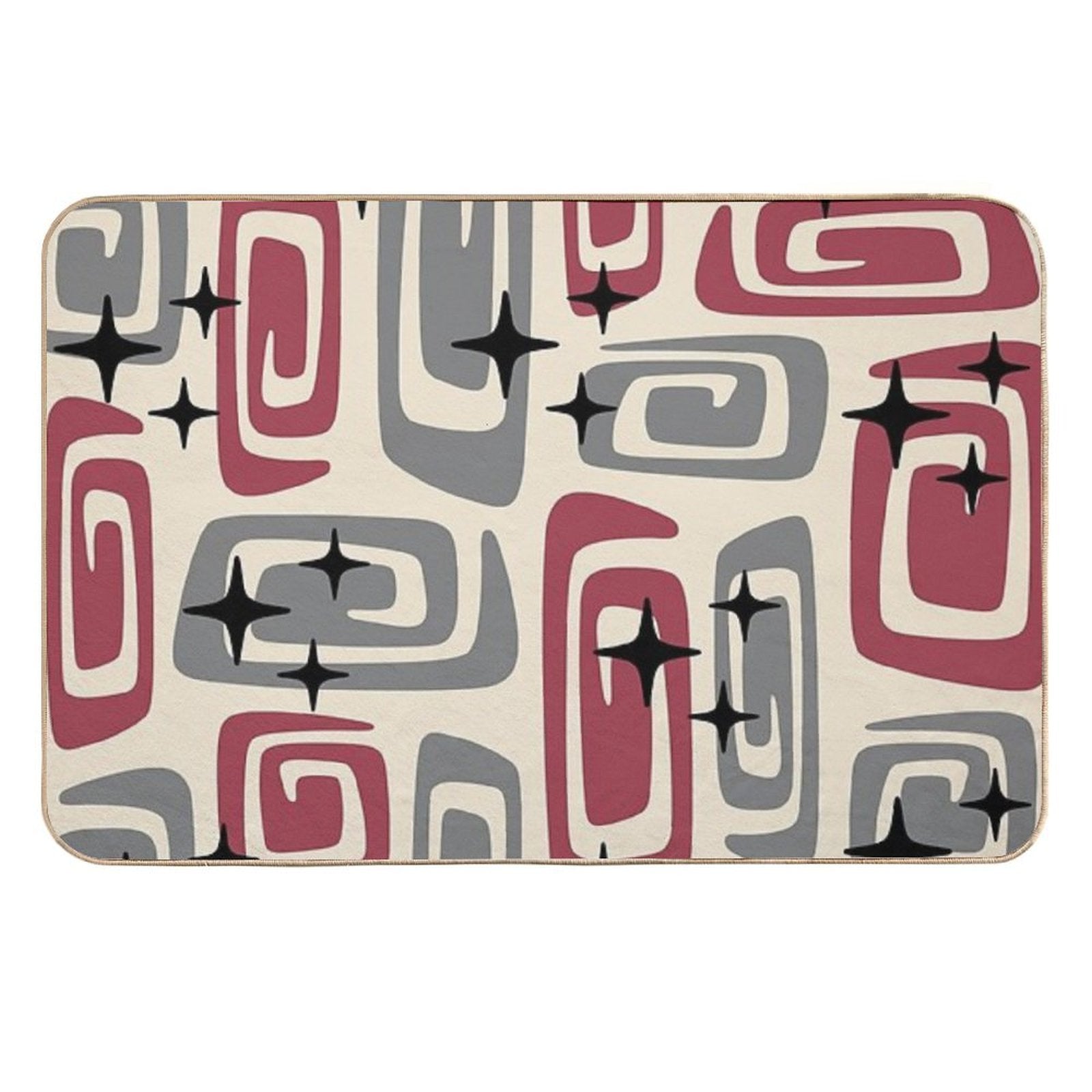 Retro Mid Century Modern Abstract 549  Stain-Proof Bath Mat