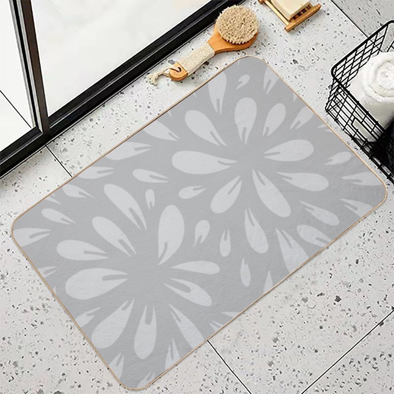 Petals  Easy Maintenance Bath Mat