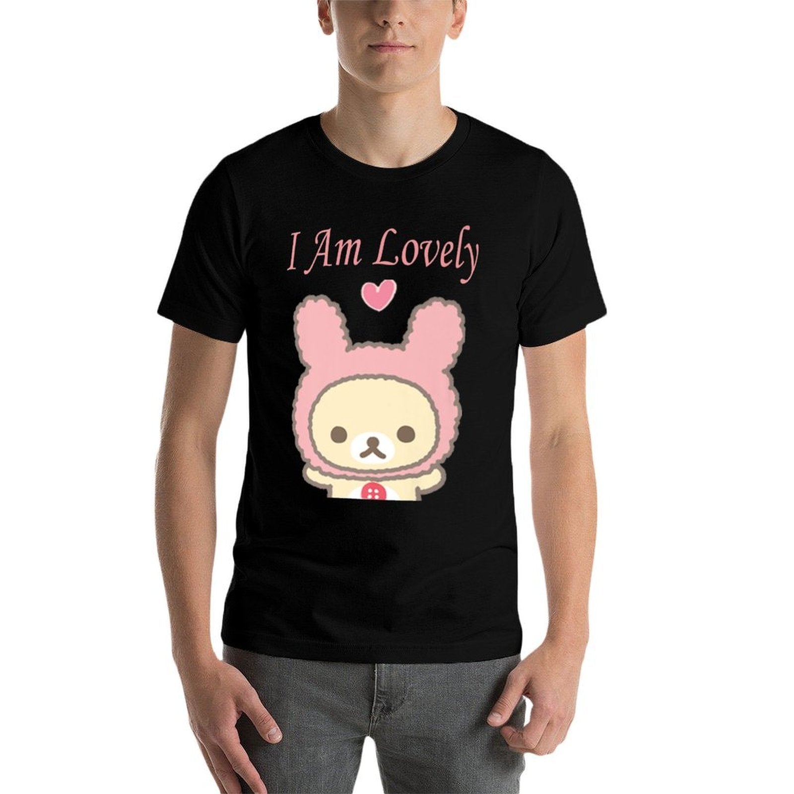 I Am Lovely Kawaii Gamer Bunny Rabbit Pastel Pretty  Durable T-Shirt