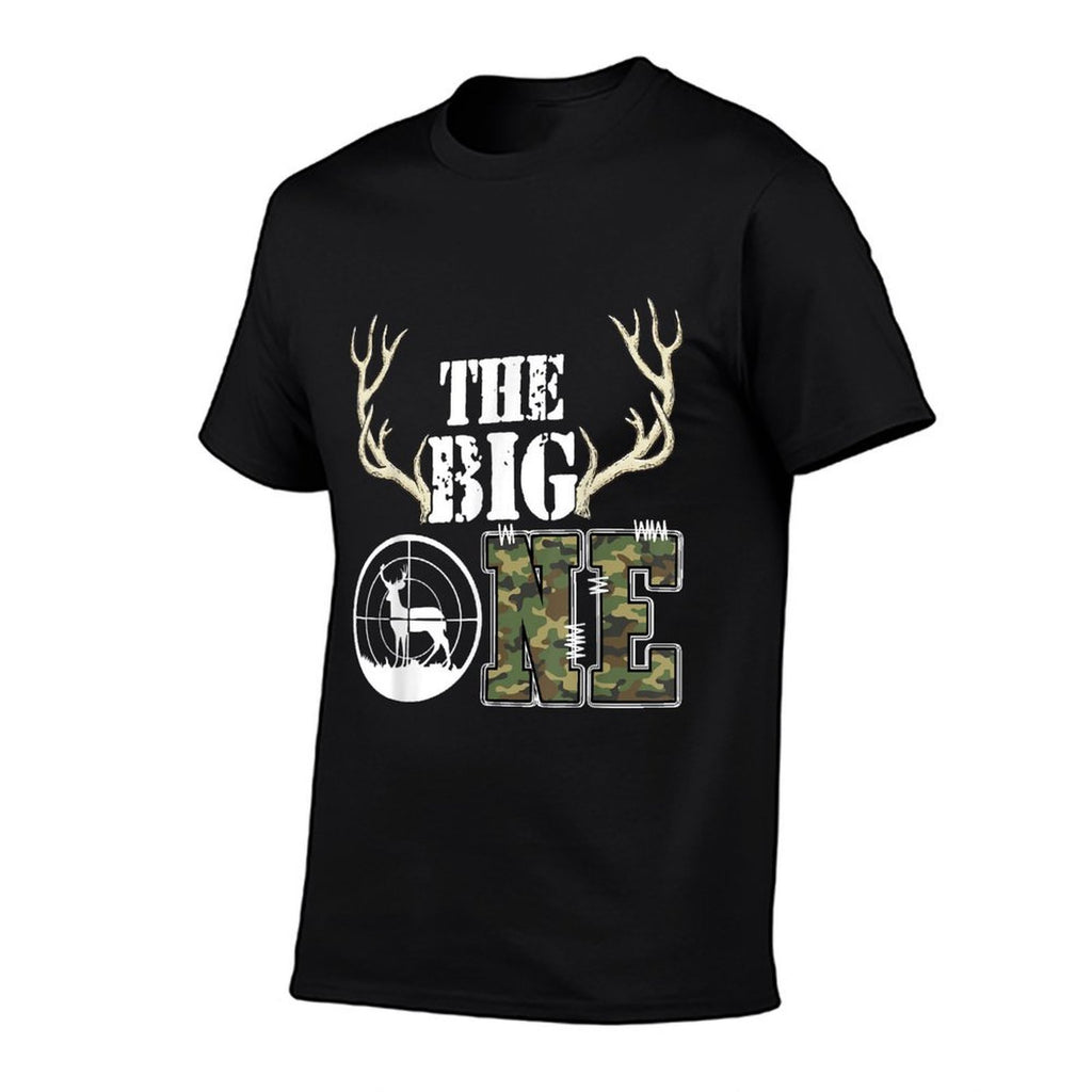 The Big One Birthday Boy Deer Hunter Camouflage 1st Birthday  Durable T-Shirt