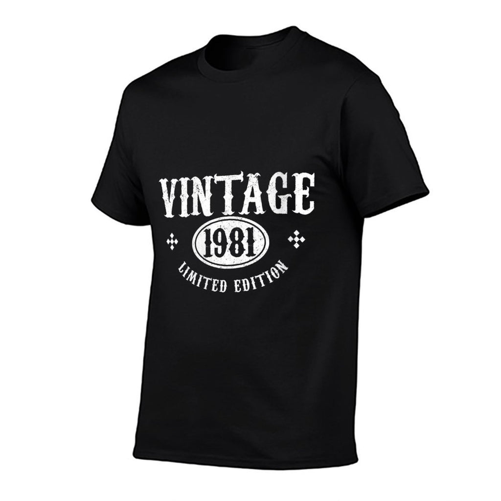 Womens 40th Birthday Gift Funny Vintage 1981 Limited Edition  Easy-care T-Shirt