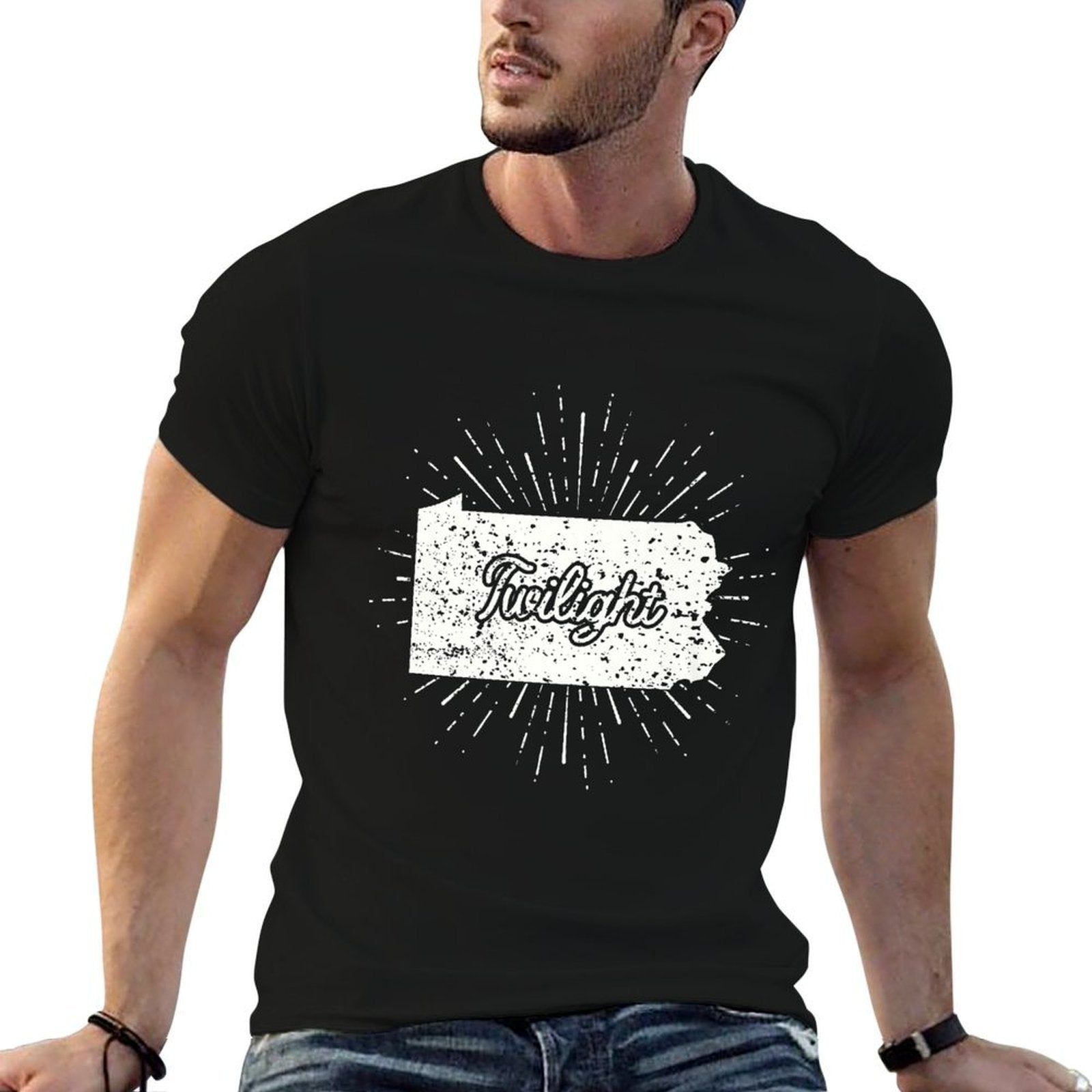 Twilight Pennsylvania Premium  Rolled Sleeves T-Shirt