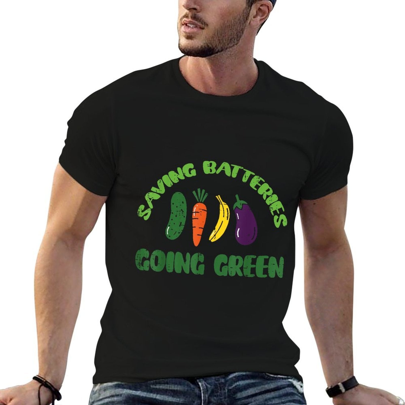 Saving Batteries Going Green Funny Inappropriate Humor Women  Stretchy T-Shirt