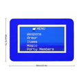 Retro RPG Menu in Classic Blue  High-Traffic Bath Mat