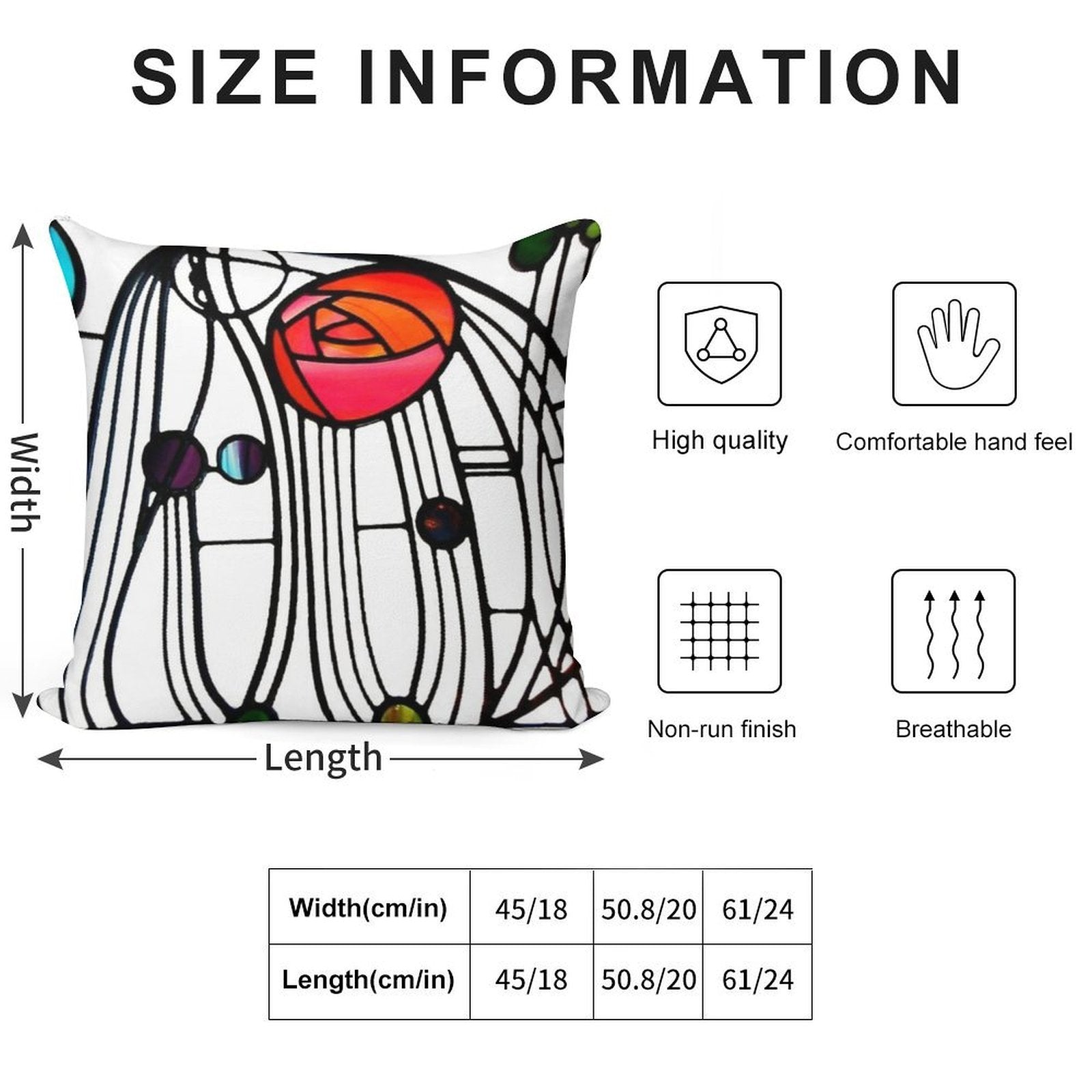 Charles Rennie Mackintosh - Window,No, 01. Soft Washable Throw Pillow