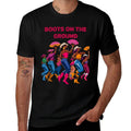 Boots On The Ground Funny Cowgirl Boots Bling Women  Fade-proof Color T-Shirt
