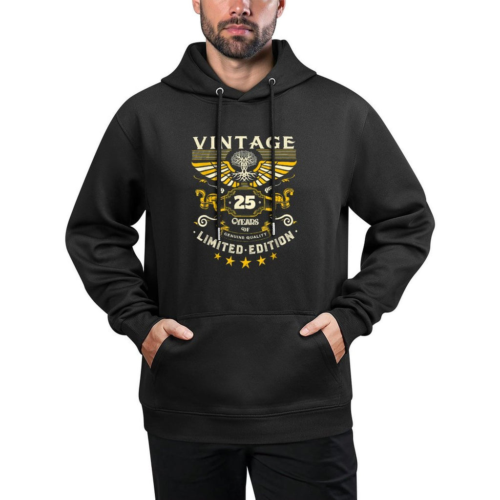 Mens Turning 25 Birthday Decorations for Men 25th Birthday Machine Washable Hoodie