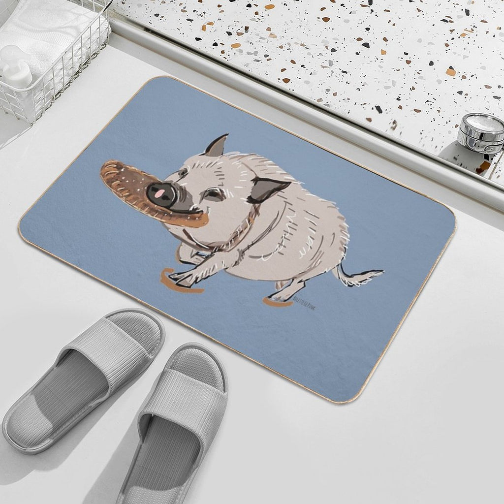 Sulo The Mini Pig  High-Traffic Bath Mat