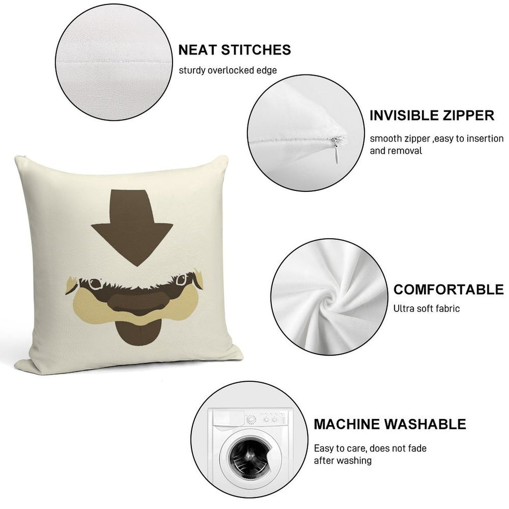 YIP-YIP! Soft Skin-Friendly Throw Pillow