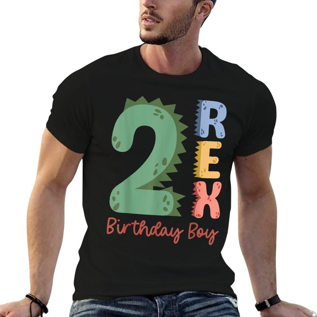 2 Years Old Kids Saurus Dinosaur It's My 2nd Birthday Boys  Moisture-wicking T-Shirt