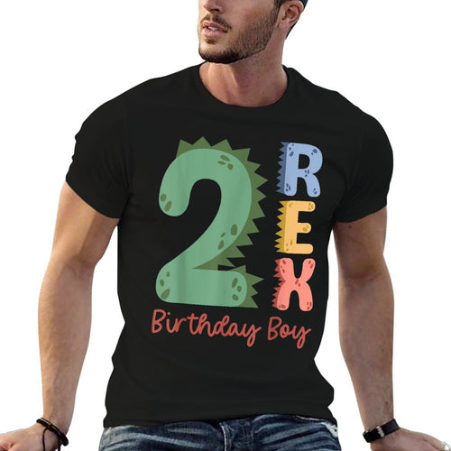 2 Years Old Kids Saurus Dinosaur It's My 2nd Birthday Boys  Moisture-wicking T-Shirt