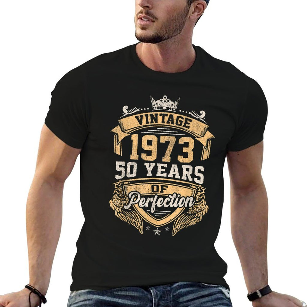 Vintage 1973 Retro 50th Birthday 50 Years Of Perfection  Relaxed-fit T-Shirt