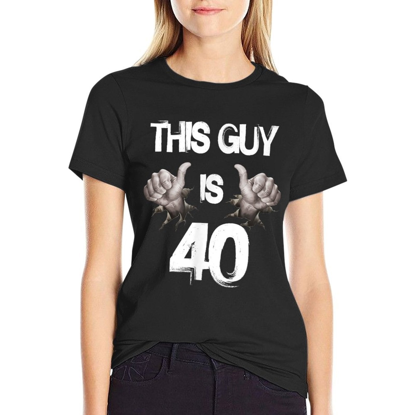 This Guy Is 40 Funny 40th Birthdays for Men And Women  Stretchy T-Shirt